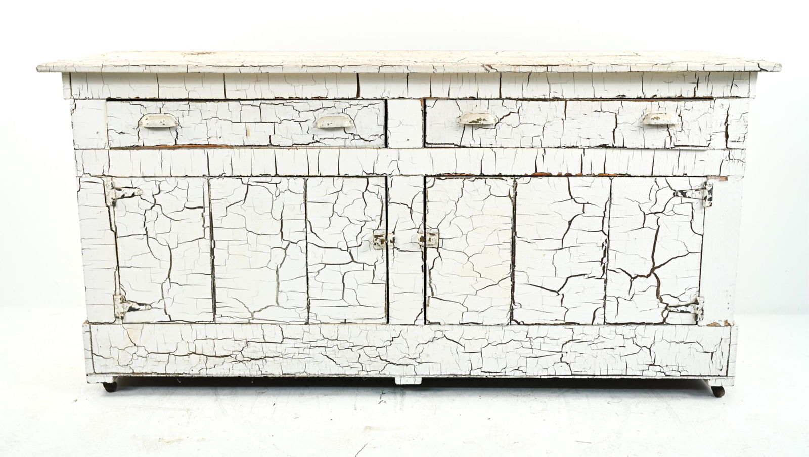 ANTIQUE DISTRESSED PAINTED PINE BUFFET SERVER (1 of 20)