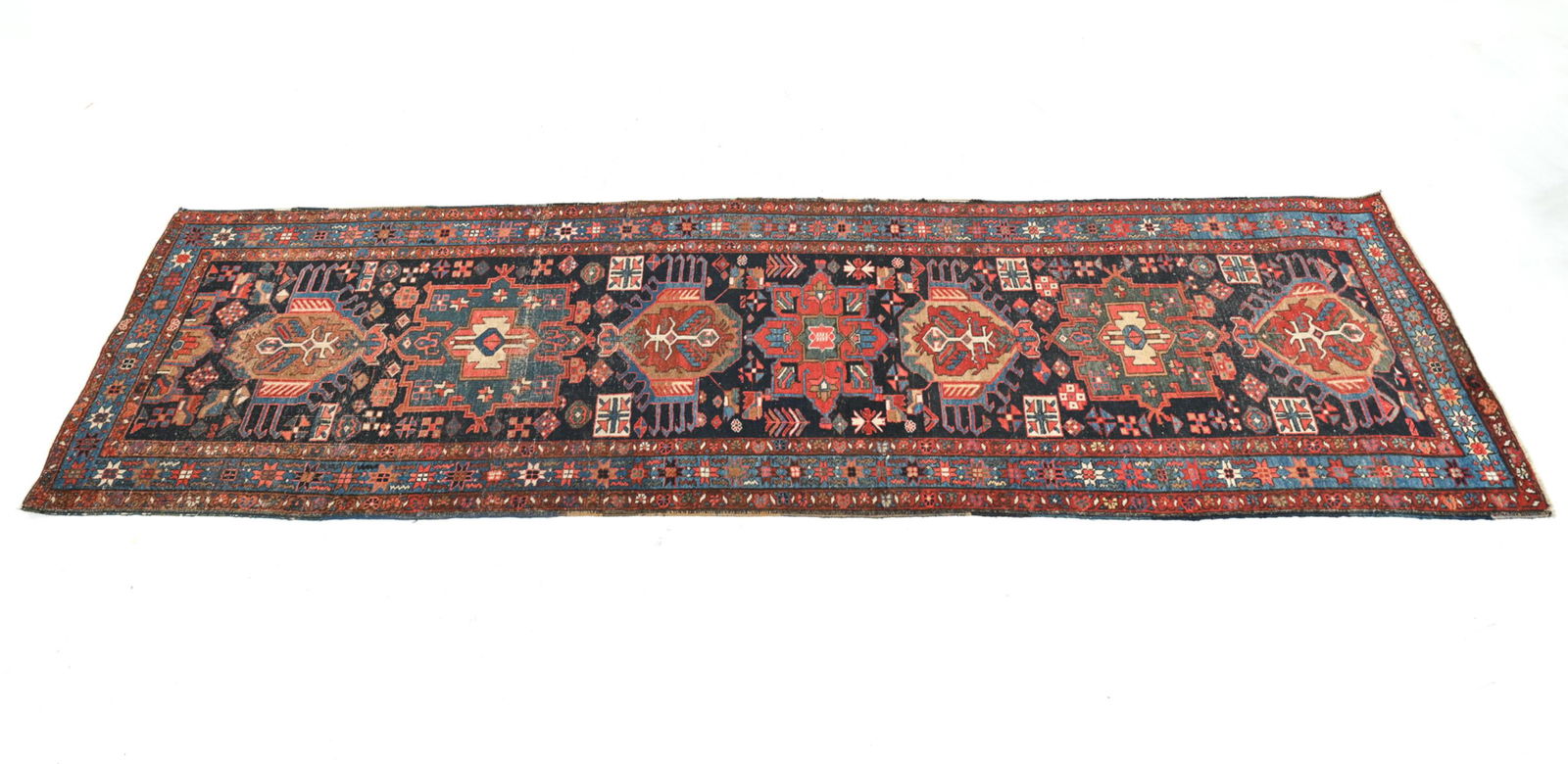 ANTIQUE HAND-KNOTTED PERSIAN RUNNER RUG (1 of 17)