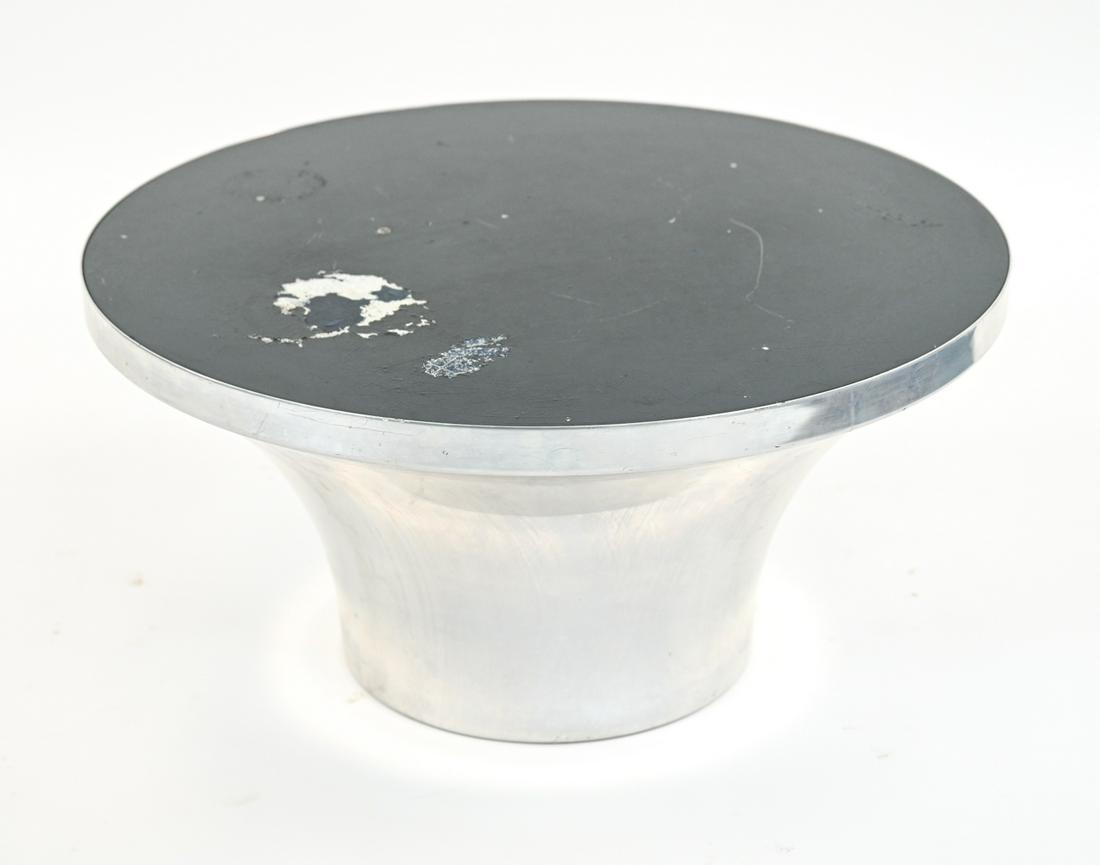 FRENCH ALUMINUM ENAMELED COFFEE TABLE (1 of 8)