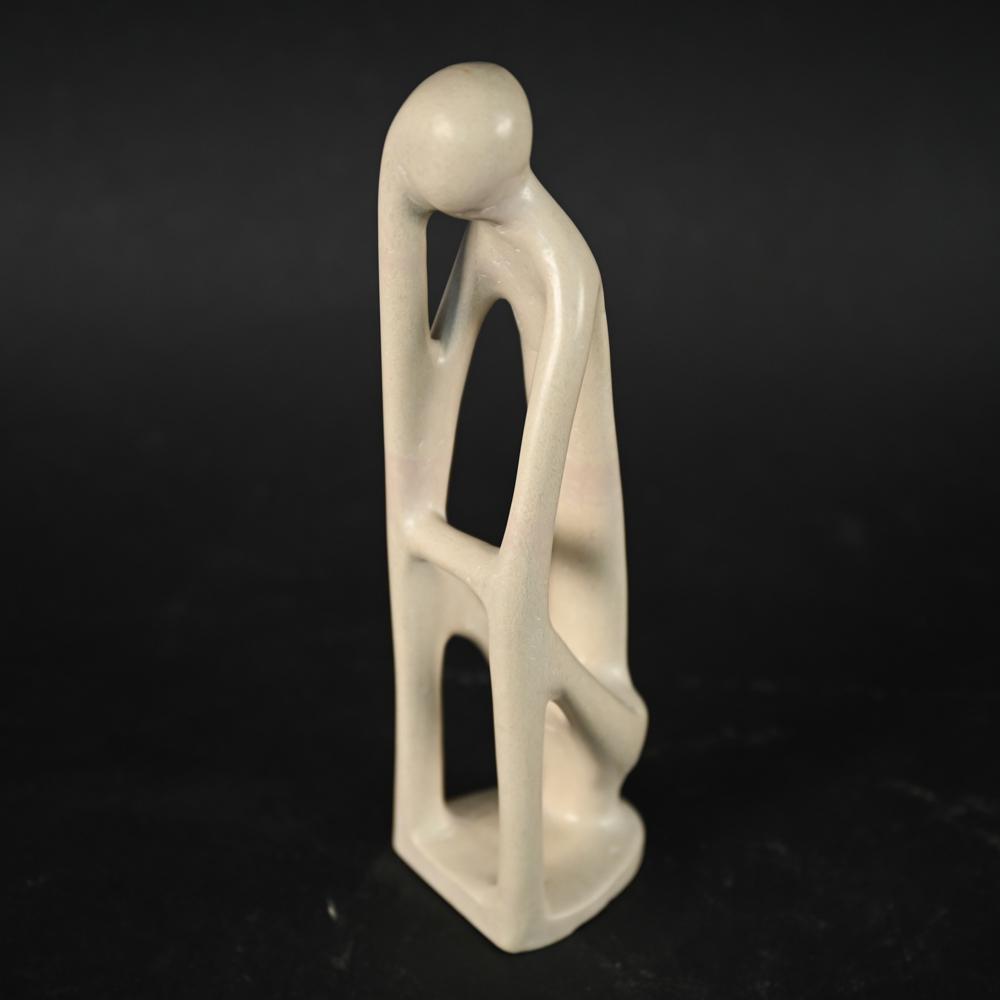 HAND-CARVED ABSTRACT FIGURATIVE STONE SCULPTURE (1 of 13)