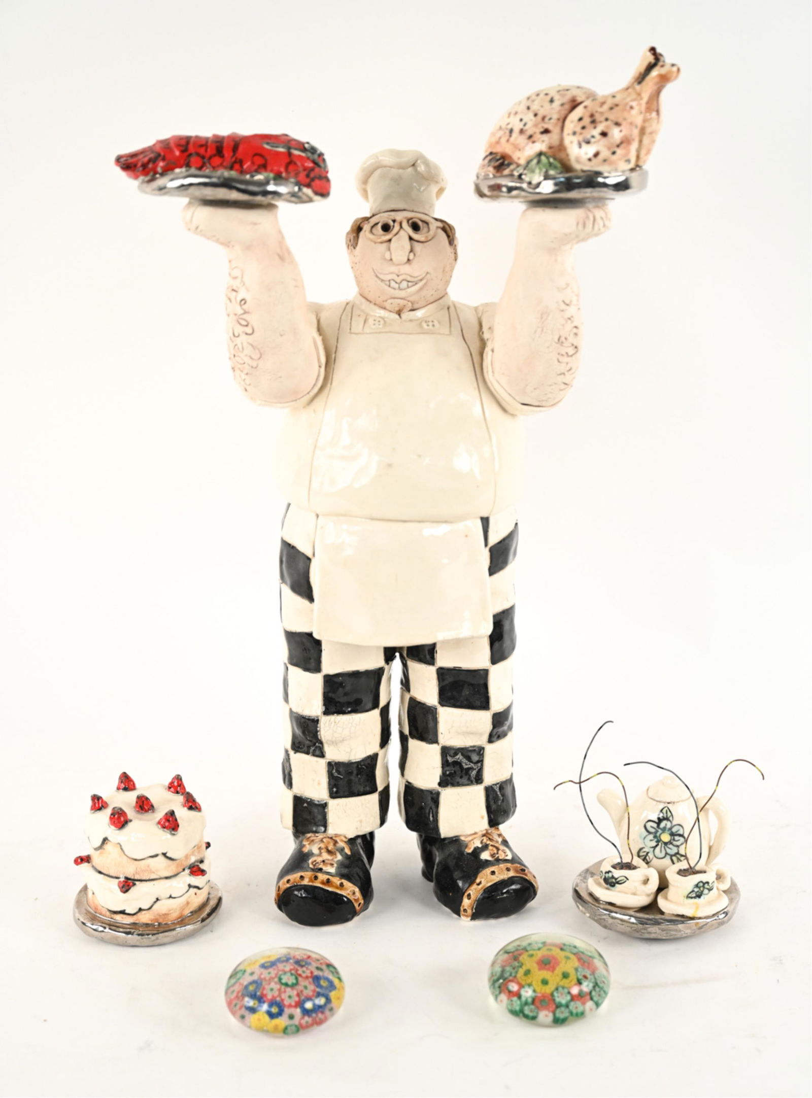 CYNTHIA HIPKISS STUDIO CERAMIC CHEF SCULPTURE (1 of 17)