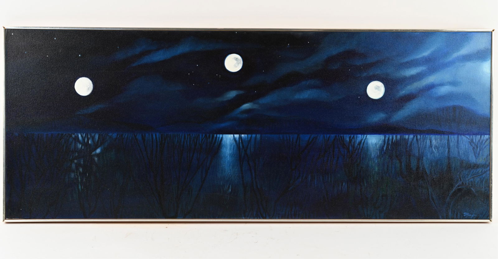 DONNA MARXER (1934-2019) O/C " LONG PRAIRIE NIGHT" (1 of 9)