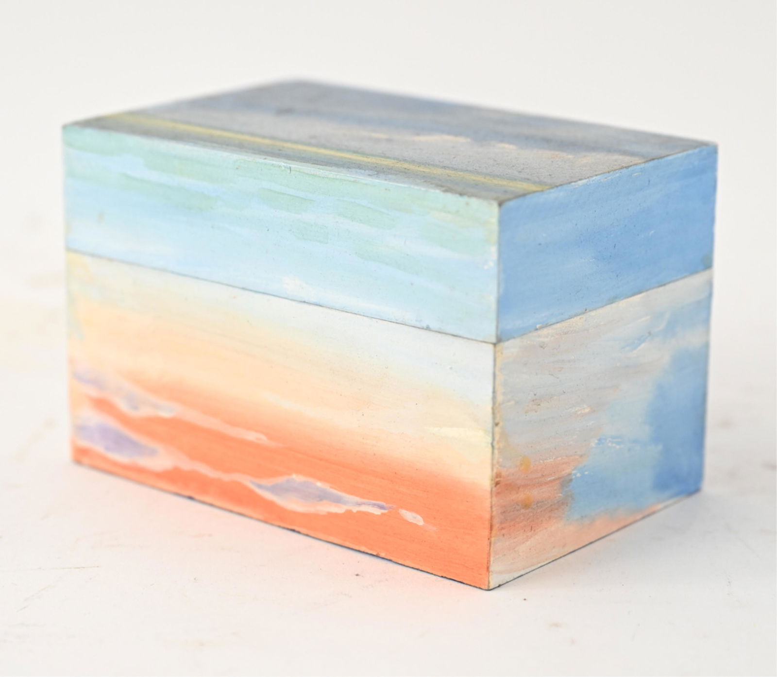 DONNA MARXER (1934-2019) PAINTED WOOD BOX (1 of 13)