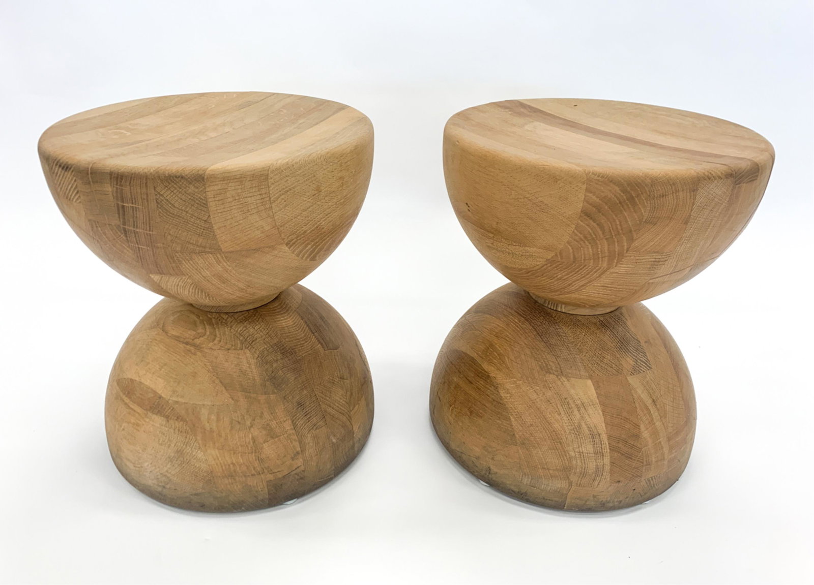 CONTEMPORARY RALPH LAUREN STYLE WOOD STOOLS (1 of 10)