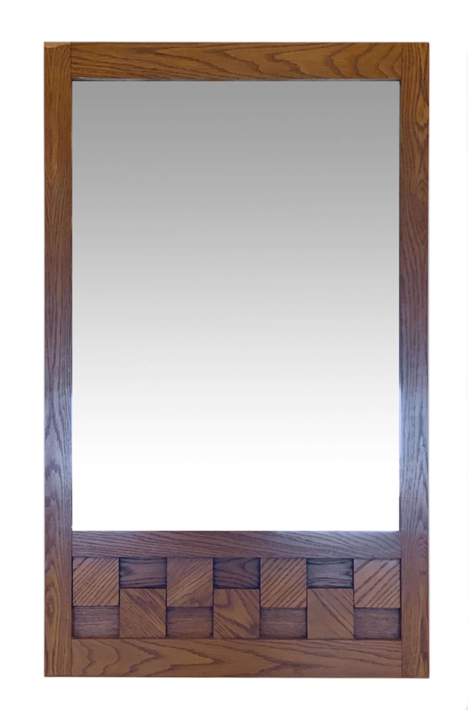 MID-CENTURY BRUTALIST LANE STACCATO WALL MIRROR (1 of 6)