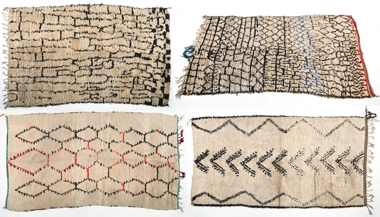 (4) HANDMADE BENI OURAIN MOROCCAN AREA RUGS (1 of 20)