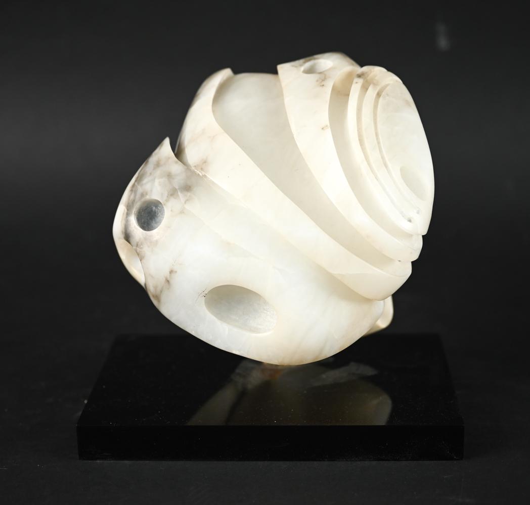 MODERN ABSTRACT CARVED MARBLE SCULPTURE (1 of 14)