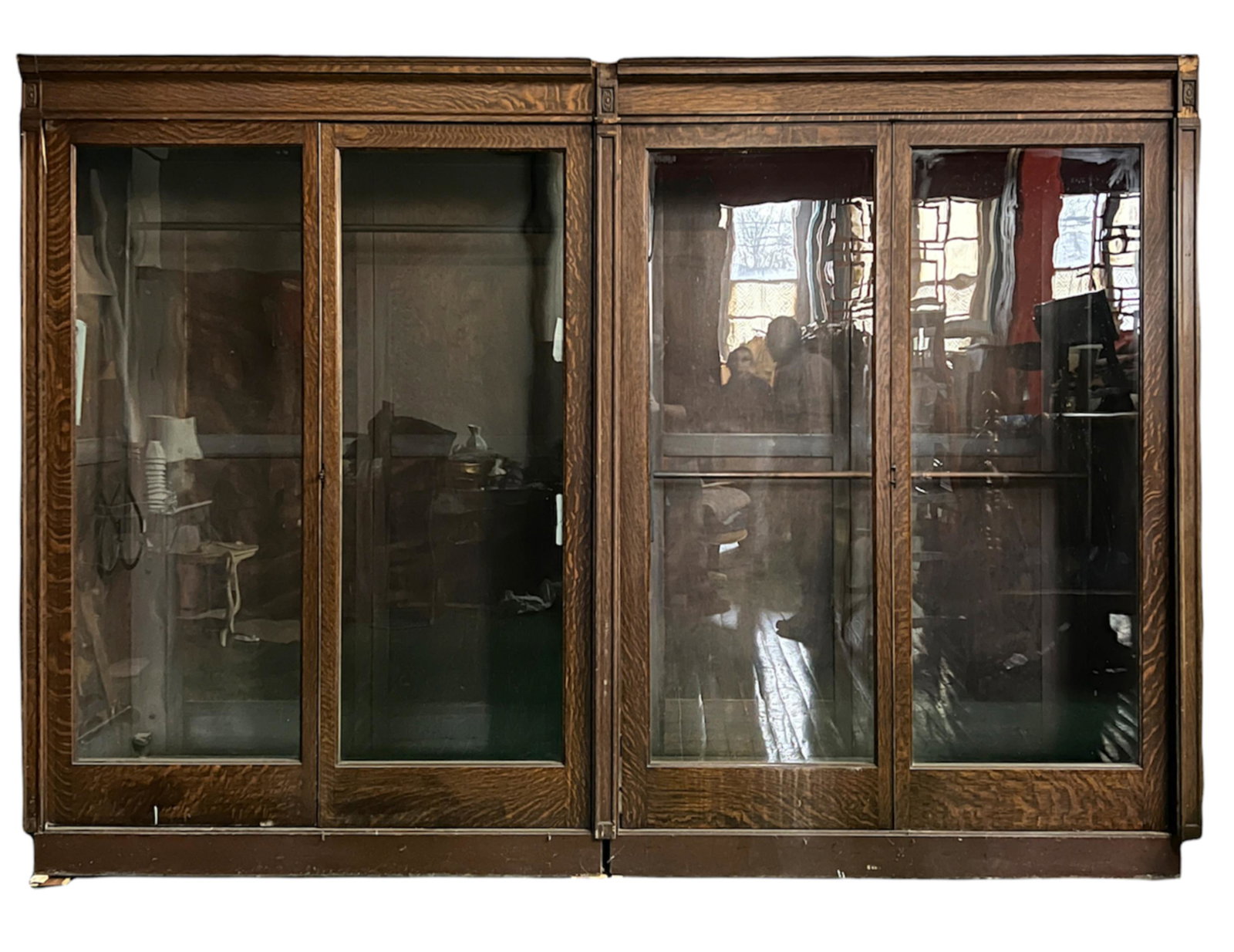 MONUMENTAL OAK DOUBLE WARDROBE STORE DISPLAY (1 of 15)