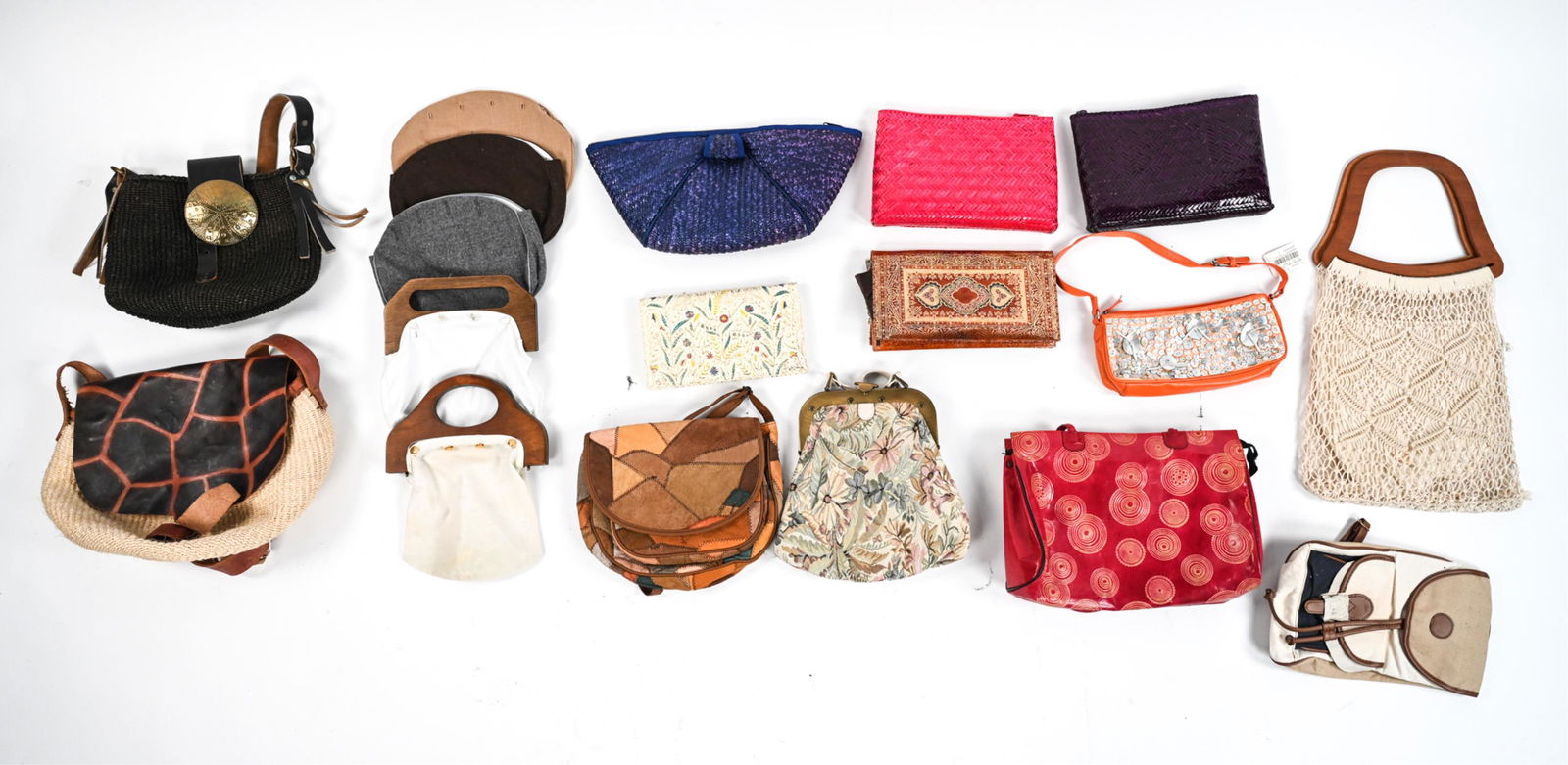 (16) VINTAGE BOHO & ARTISAN HANDBAGS, C. 1960-2000 (1 of 12)
