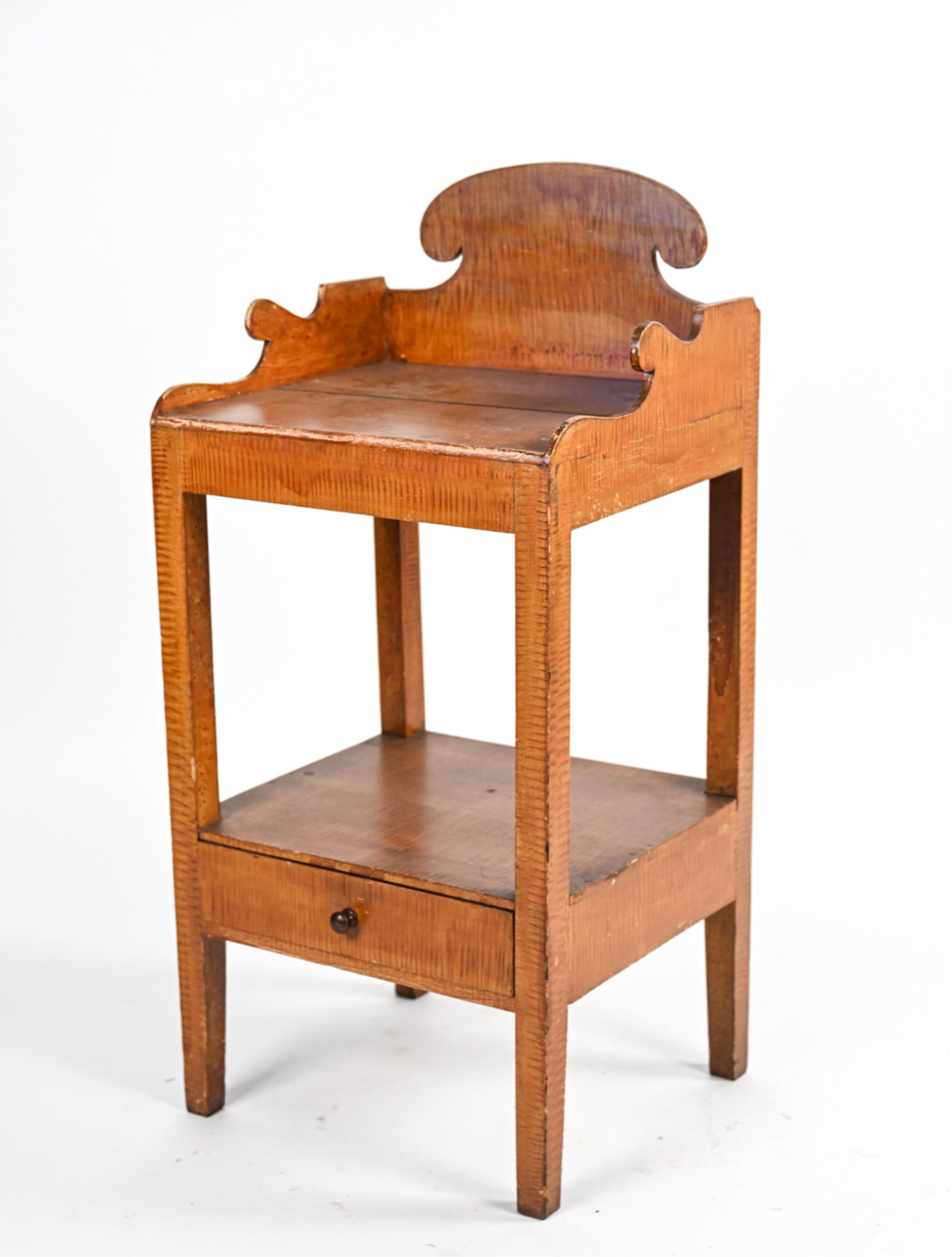 FAUX GRAIN PAINTED ANTIQUE WASH STAND TABLE (1 of 14)