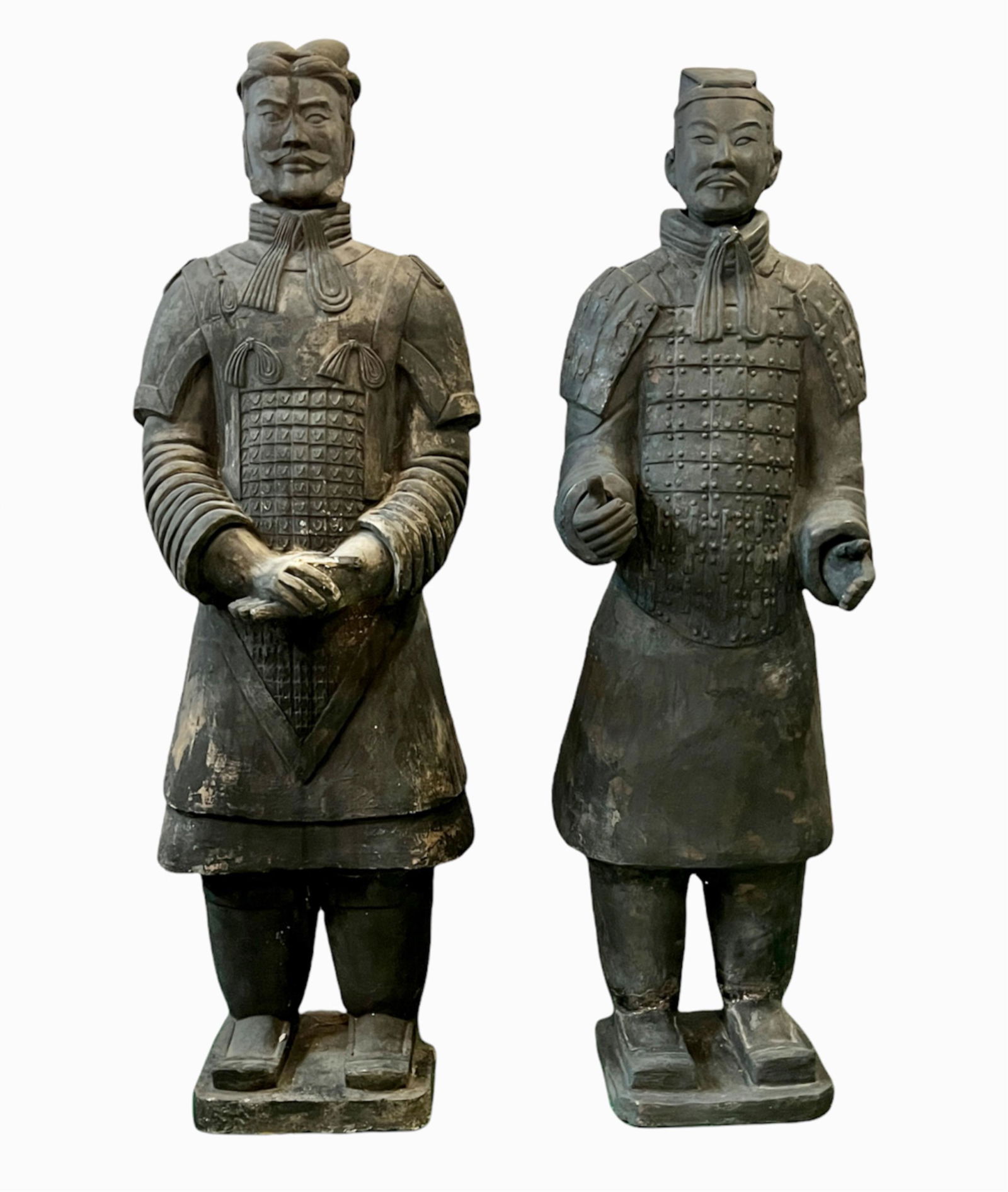 (2) FULL-SCALE TERRA COTTA WARRIOR REPLICA STATUES (1 of 20)