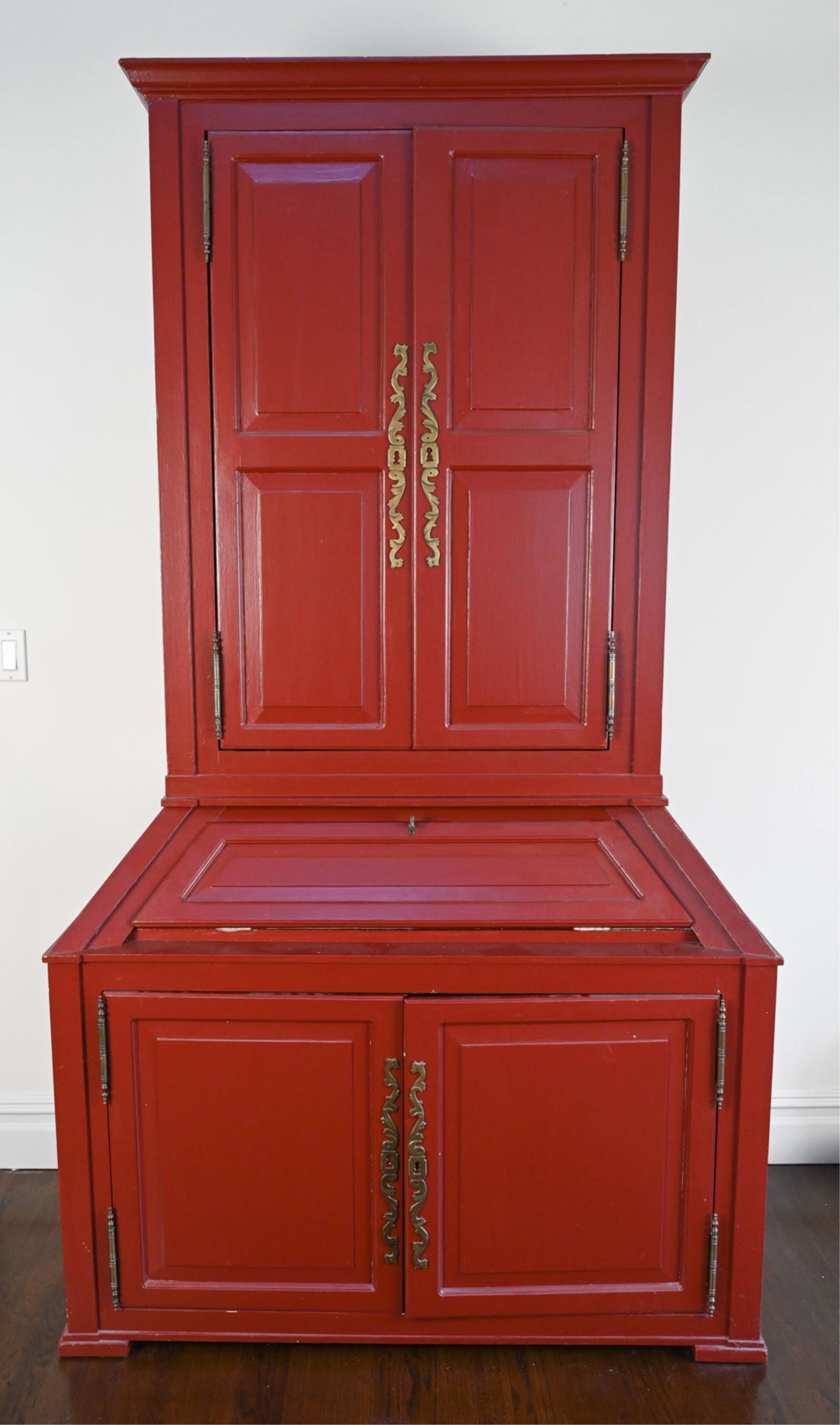 TALL RED SECRETARY CABINET (1 of 16)