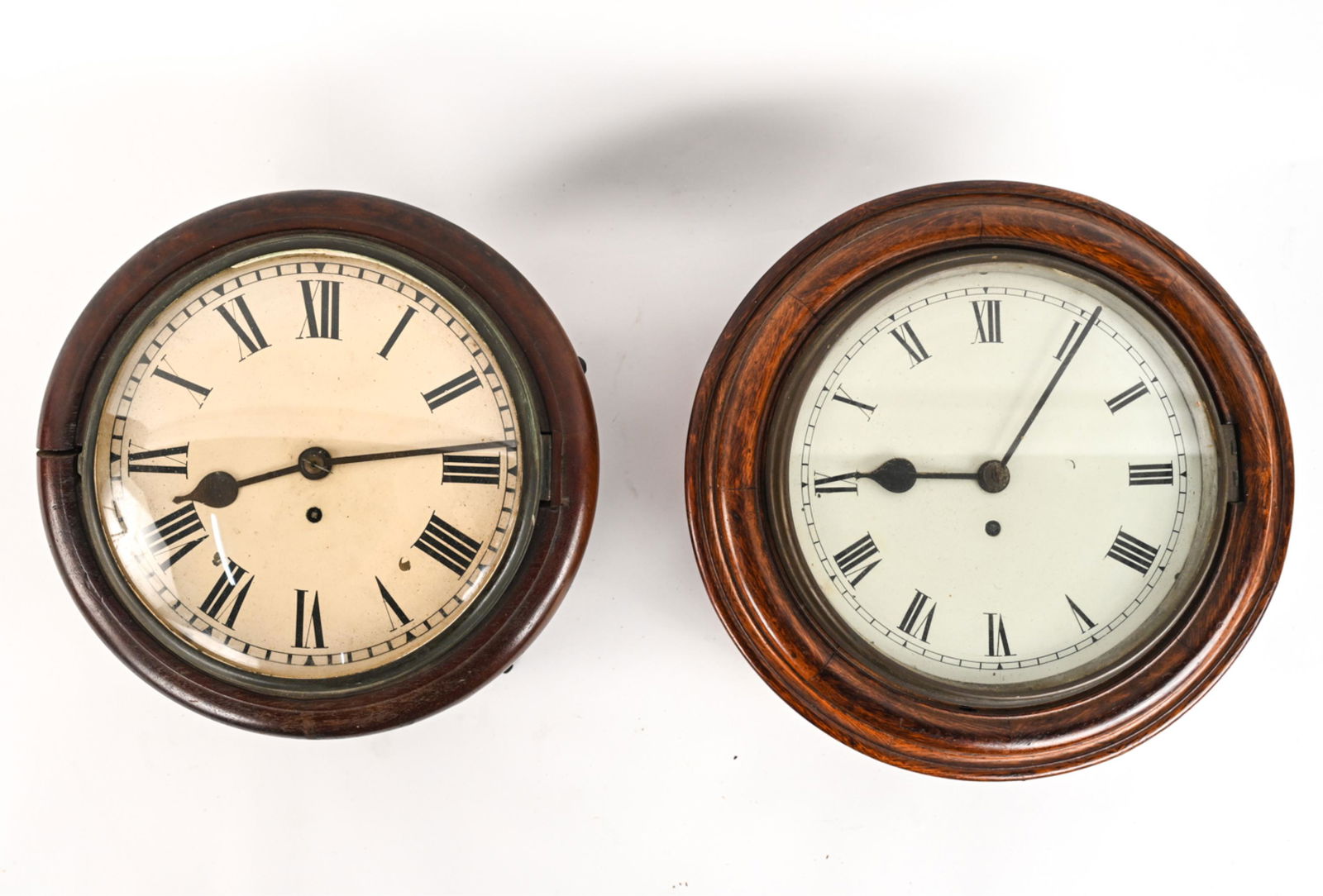 (2) ANTIQUE ENGLISH WALL CLOCKS (1 of 17)