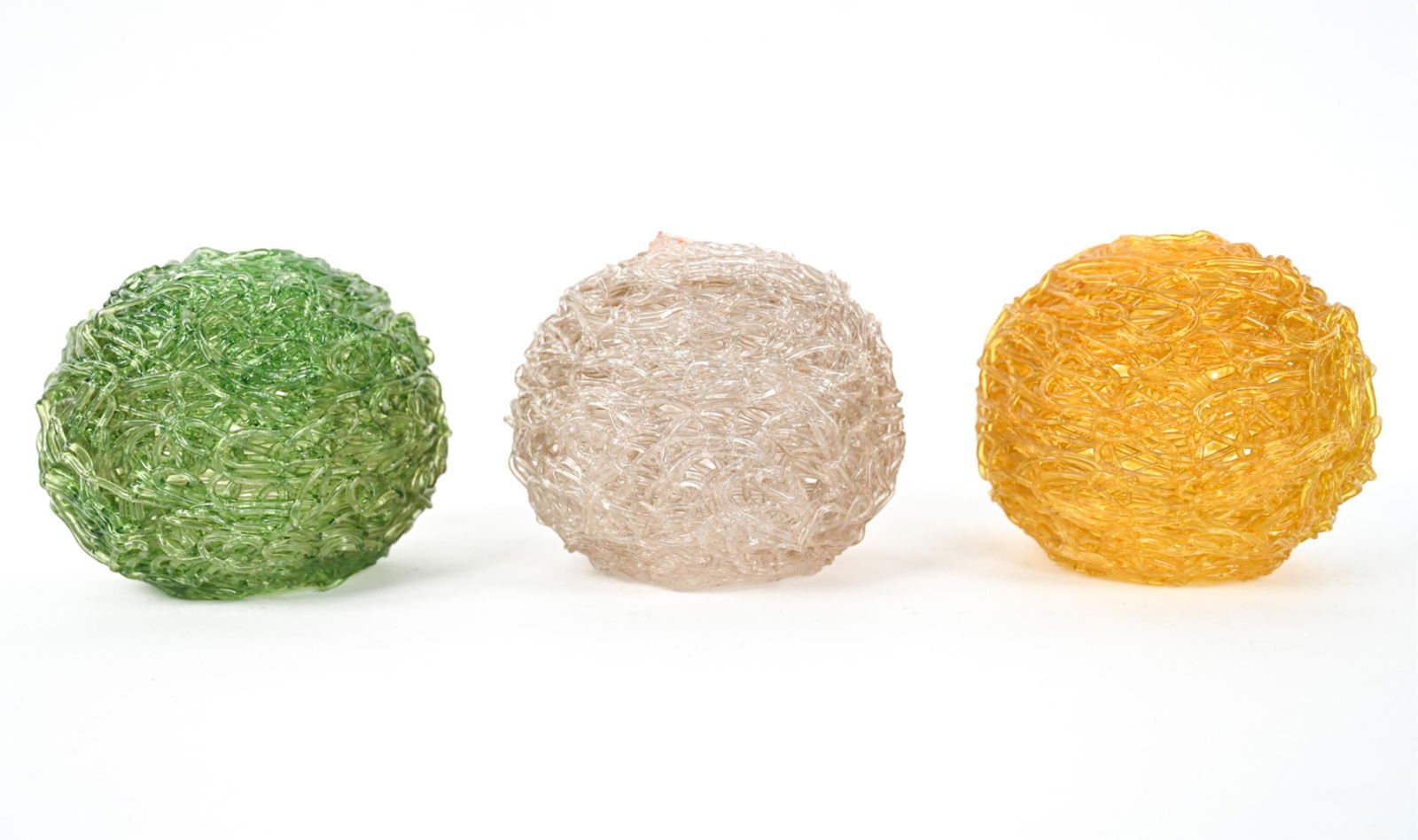 (3) MID-CENTURY SPAGHETTI ACRYLIC GLOBE SHADES (1 of 11)