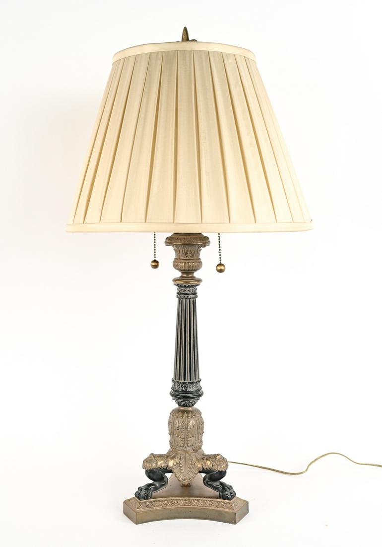 Ethan Allen Gold Pineapple Table Lamp