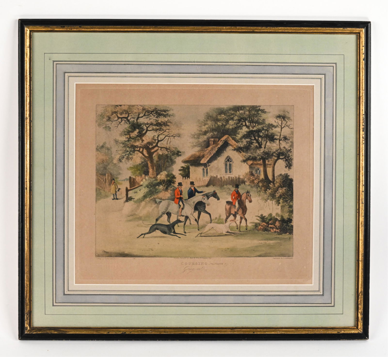 ANTIQUE ENGLISH COLOR ENGRAVING AFTER WOLSTENHOLME (1 of 12)