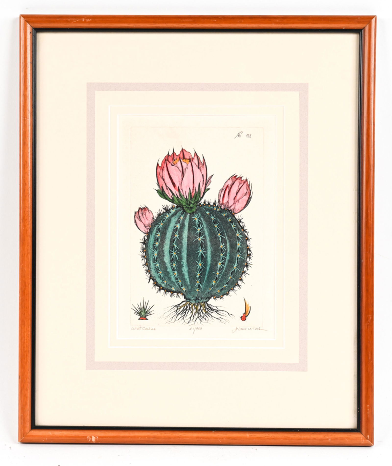 DAN MITRA, AMERICAN (20TH/21ST C) BOTANIAL ETCHING (1 of 9)