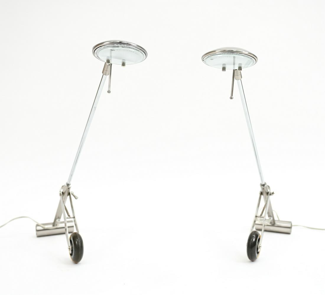 PAIR CONTEMPORARY ADJUSTABLE TABLE LAMPS (1 of 19)