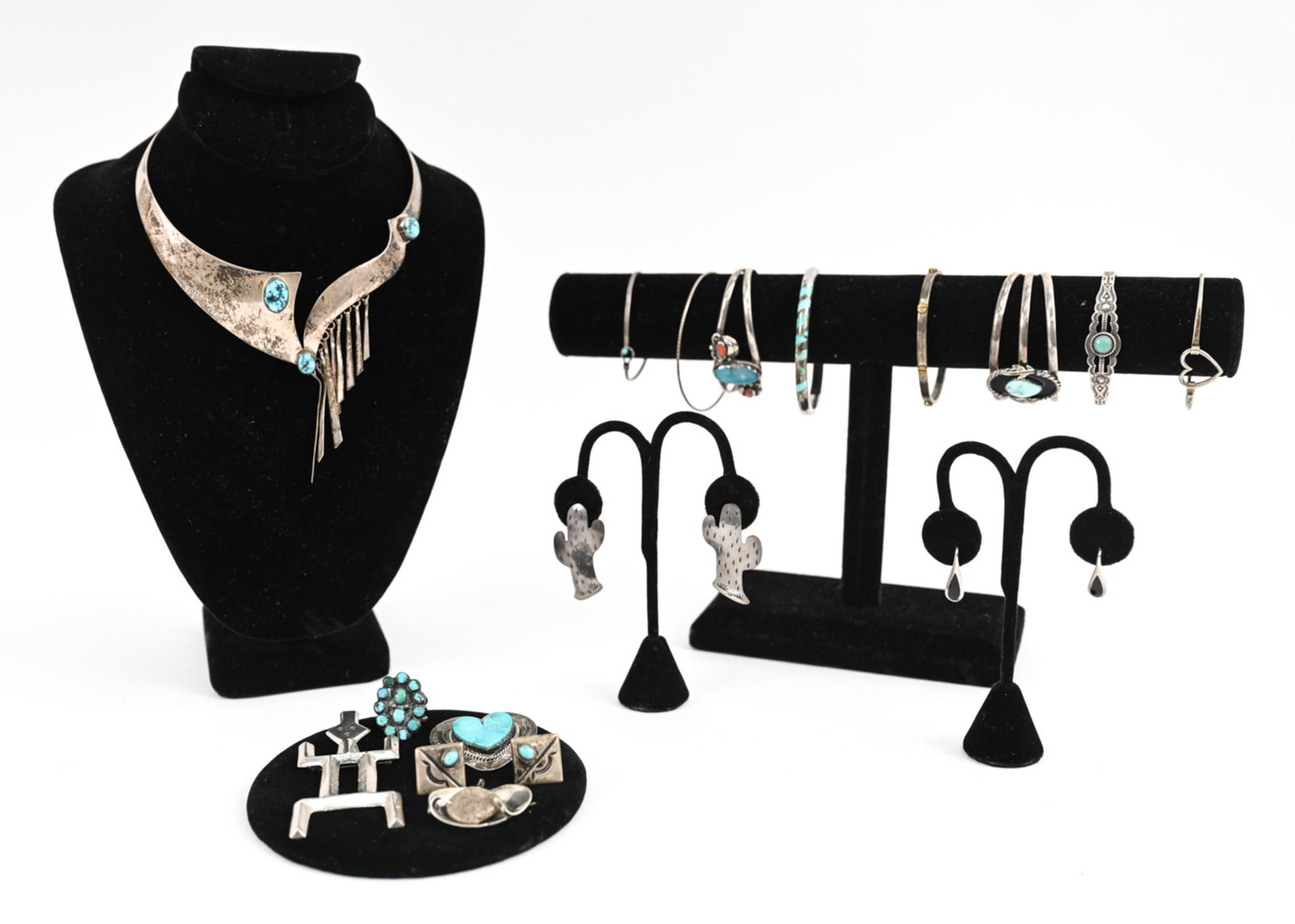 NATIVE AMERICAN/MEXICAN STERLING & STONE JEWELRY (1 of 20)