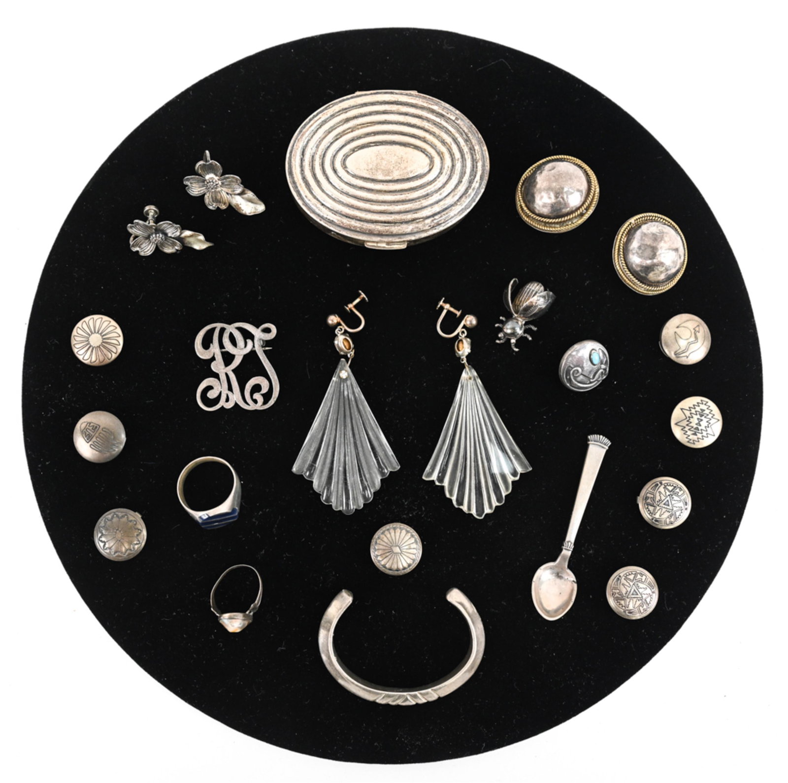 GROUPING OF STERLING SILVER JEWELRY (1 of 20)