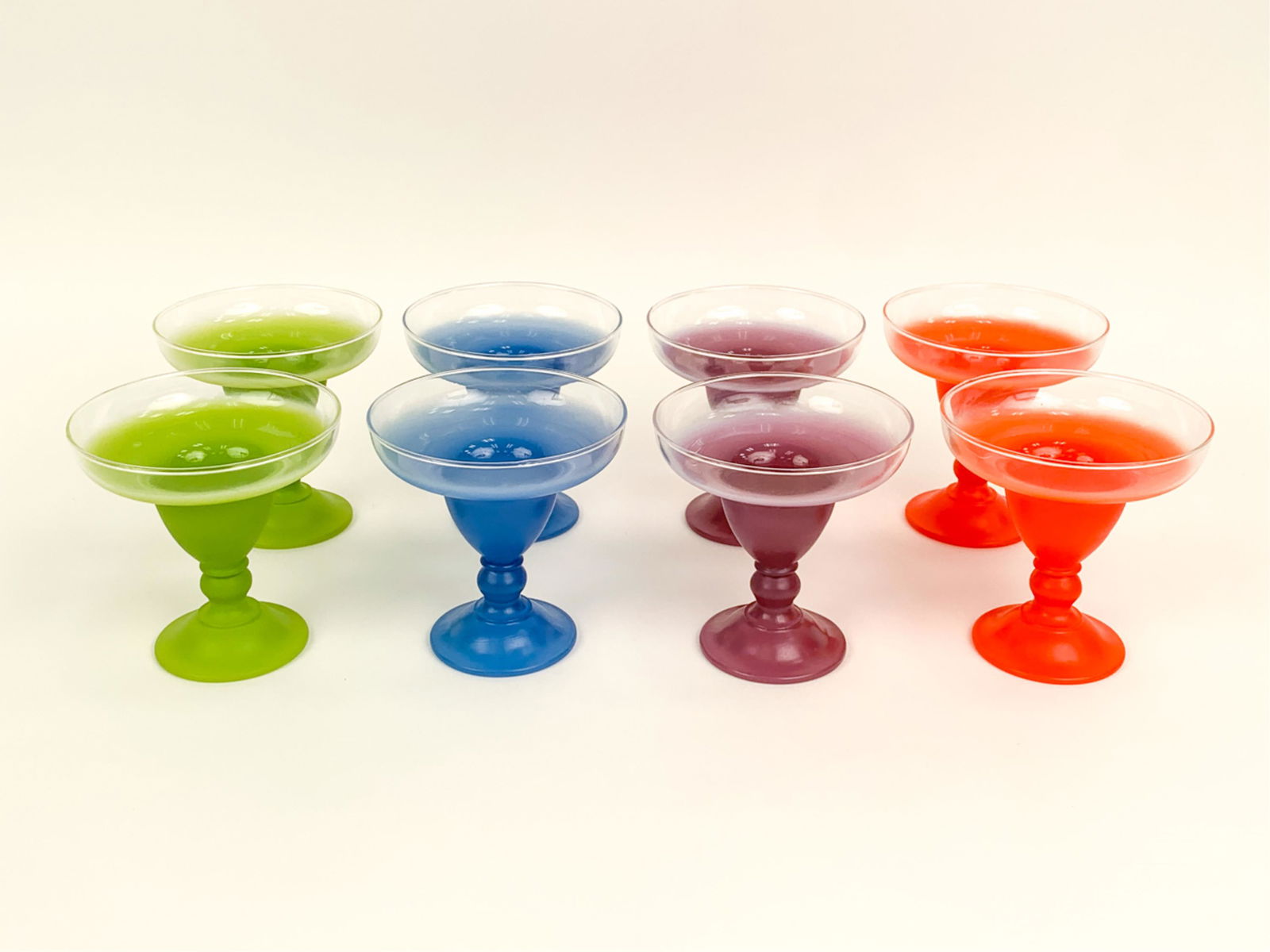 SET OF (8) VINTAGE BLENDO MARGARITA GLASSES (1 of 6)