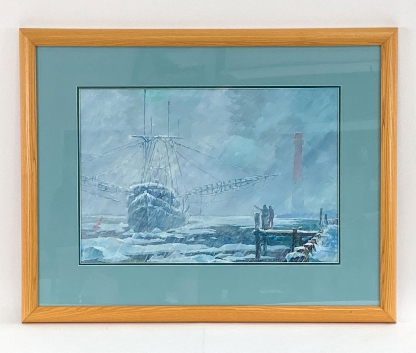 HOWARD L. WORNER MIXED MEDIA PAINTING (1 of 9)