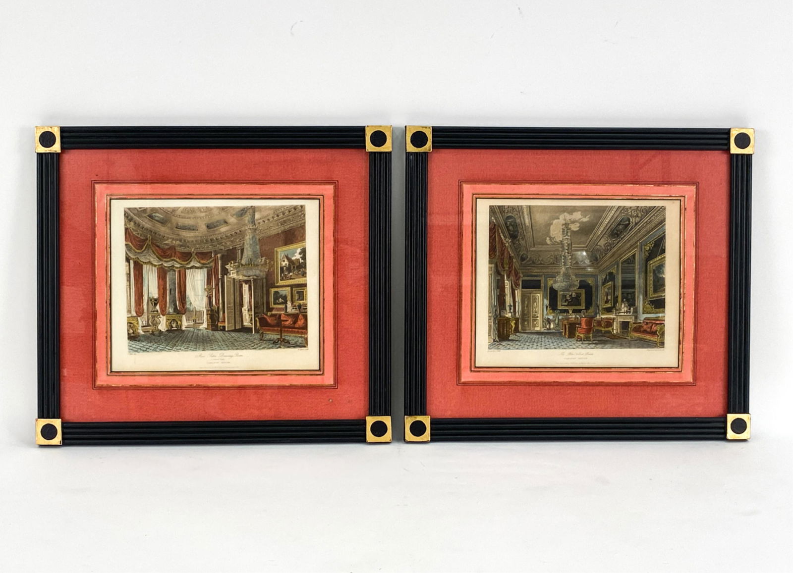 PAIR OF WILLIAM PYNE 1819 AQUATINTS (1 of 14)