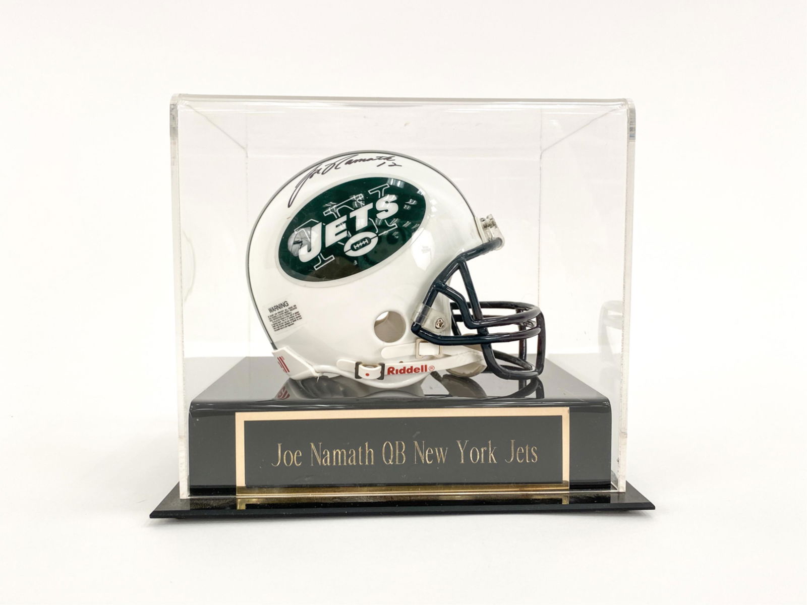 JOE NAMATH AUTOGRAPHED MINI HELMET (1 of 10)
