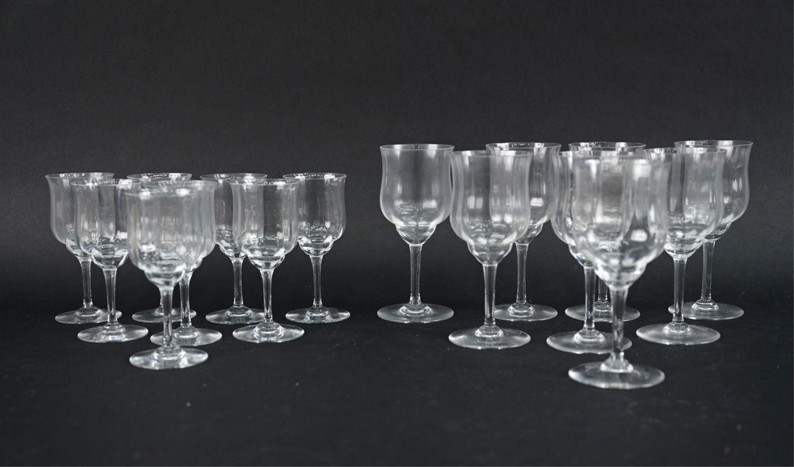 (16) VINTAGE CRYSTAL STEMWARE (1 of 9)