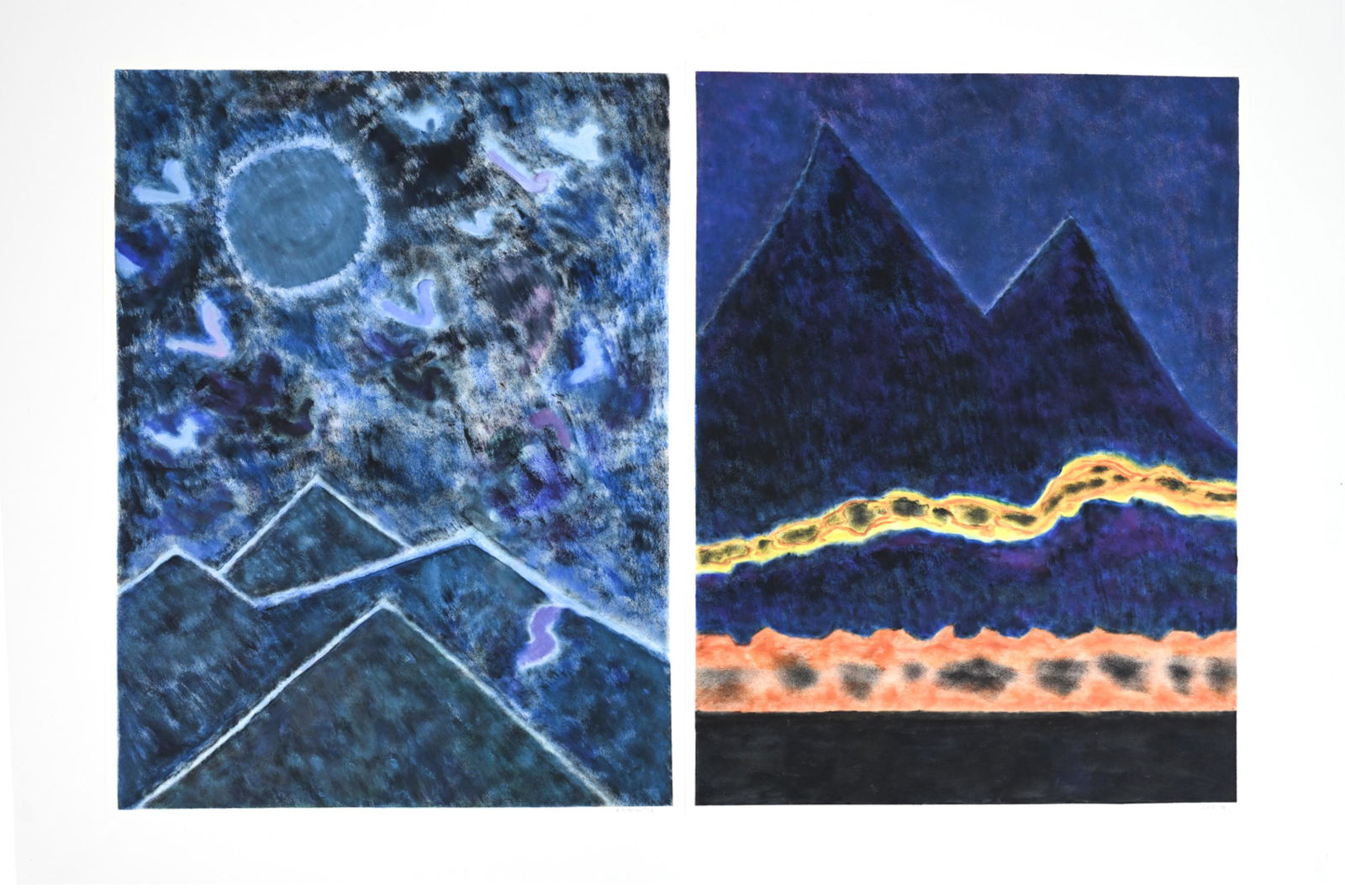 (2) ELAINE KAUFMAN FEINER OILS ON PAPER (1 of 15)