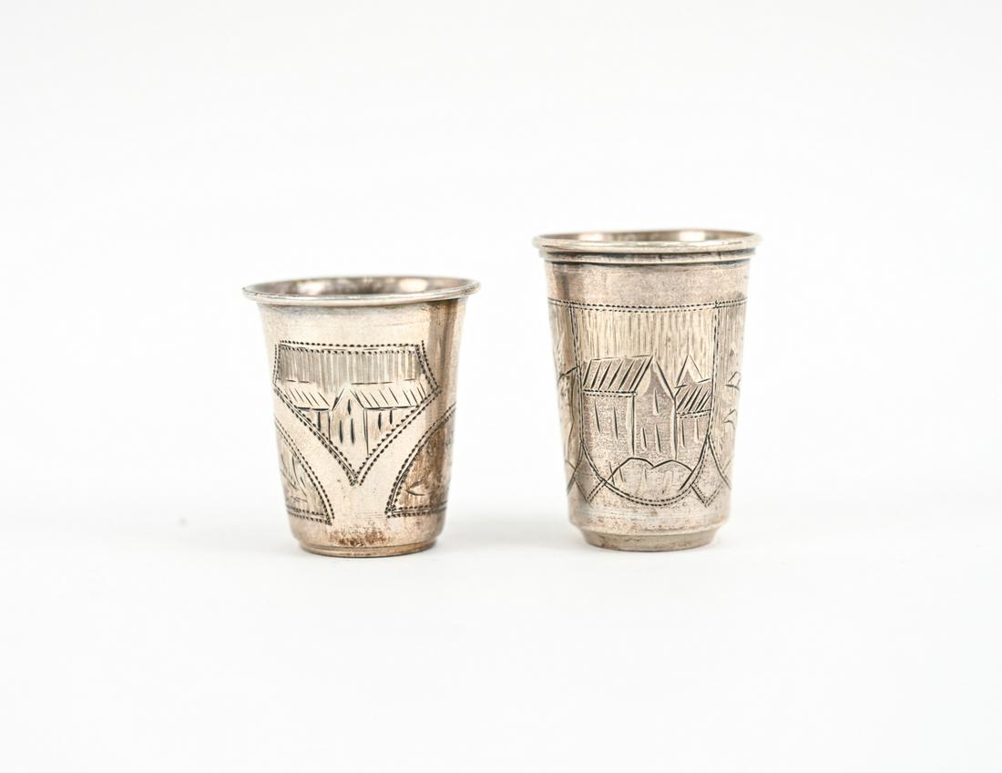 ANTIQUE RUSSIAN SILVER CUPS (1 of 8)
