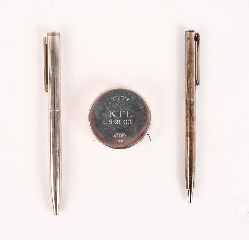 Tiffany Co. Sterling Silver Pens Tape Measure