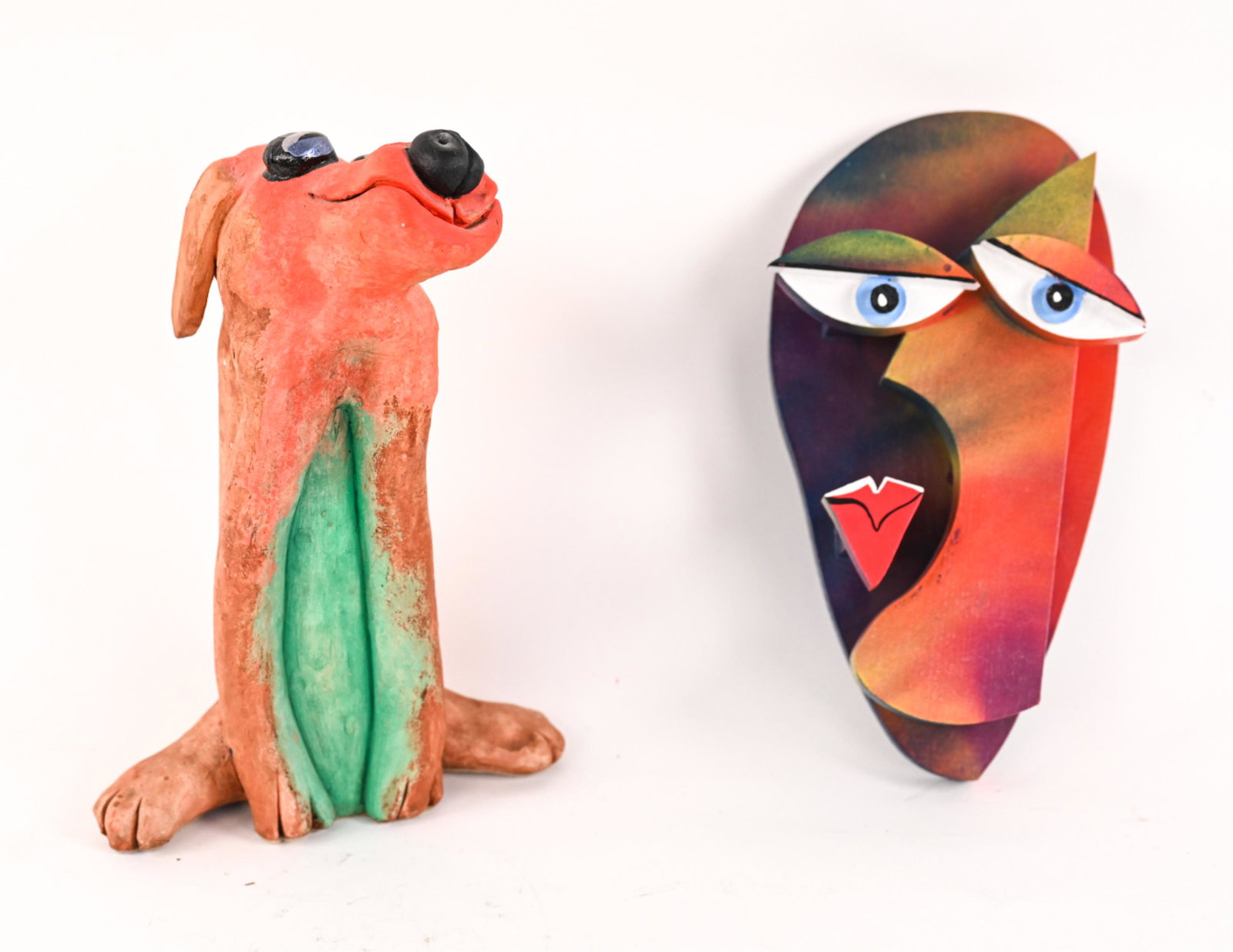 (2) OUTSIDER ART SCULPTURES INCL. JOSEPH DERR (1 of 12)