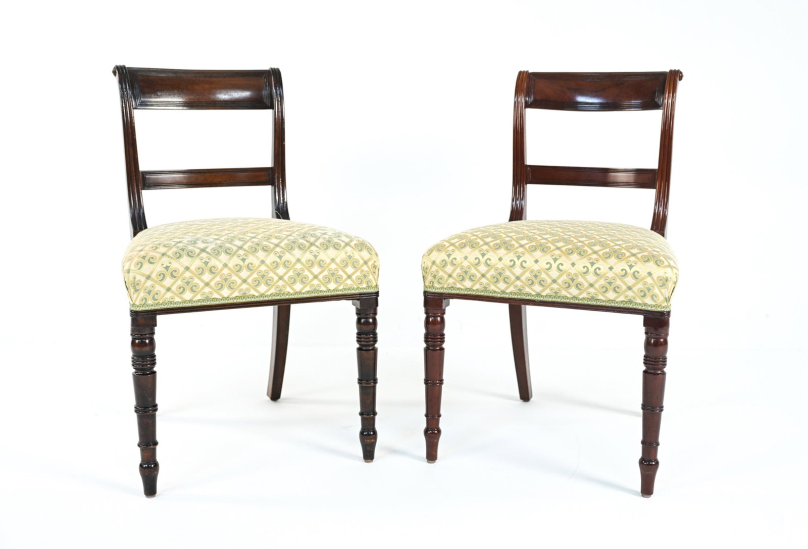 PAIR OF VINTAGE EMPIRE-STYLE SIDE CHAIRS (1 of 12)