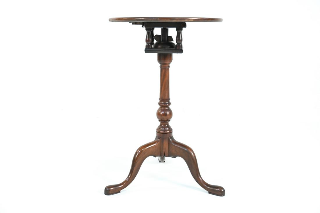 MAHOGANY BIRDCAGE CANDLESTICK SIDE TABLE (1 of 9)
