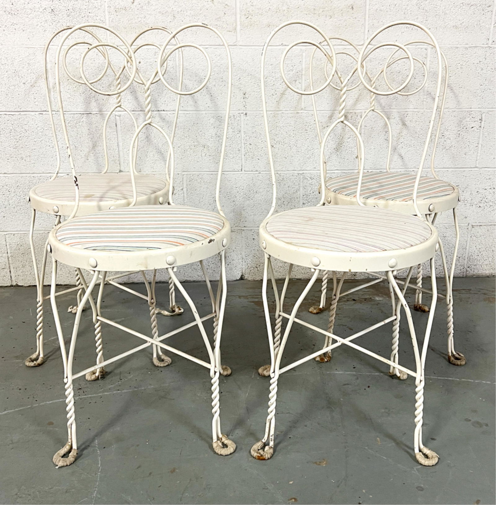(4) VINTAGE PAINTED ICE CREAM PARLOR CHAIRS (1 of 14)