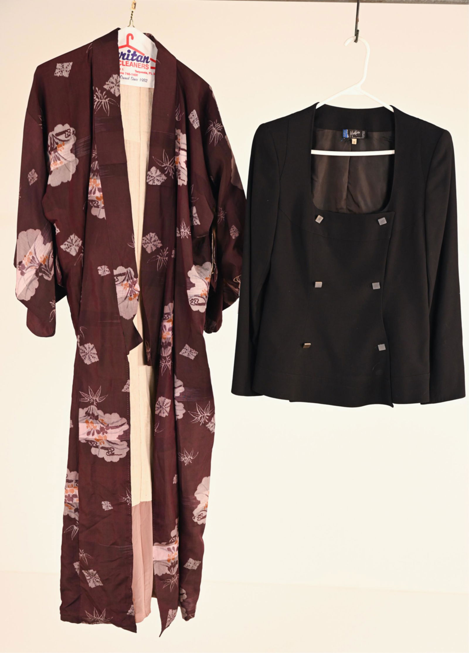 VINTAGE SILK KIMONO & CLAUDE MONTANA JACKET (1 of 16)