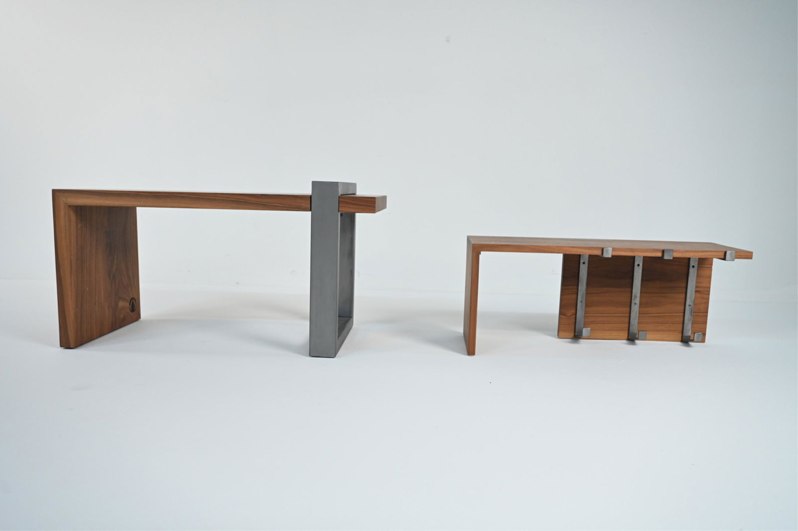 CRAFT DESIGN WALNUT & STEEL ENTRYWAY BENCH (1 of 20)