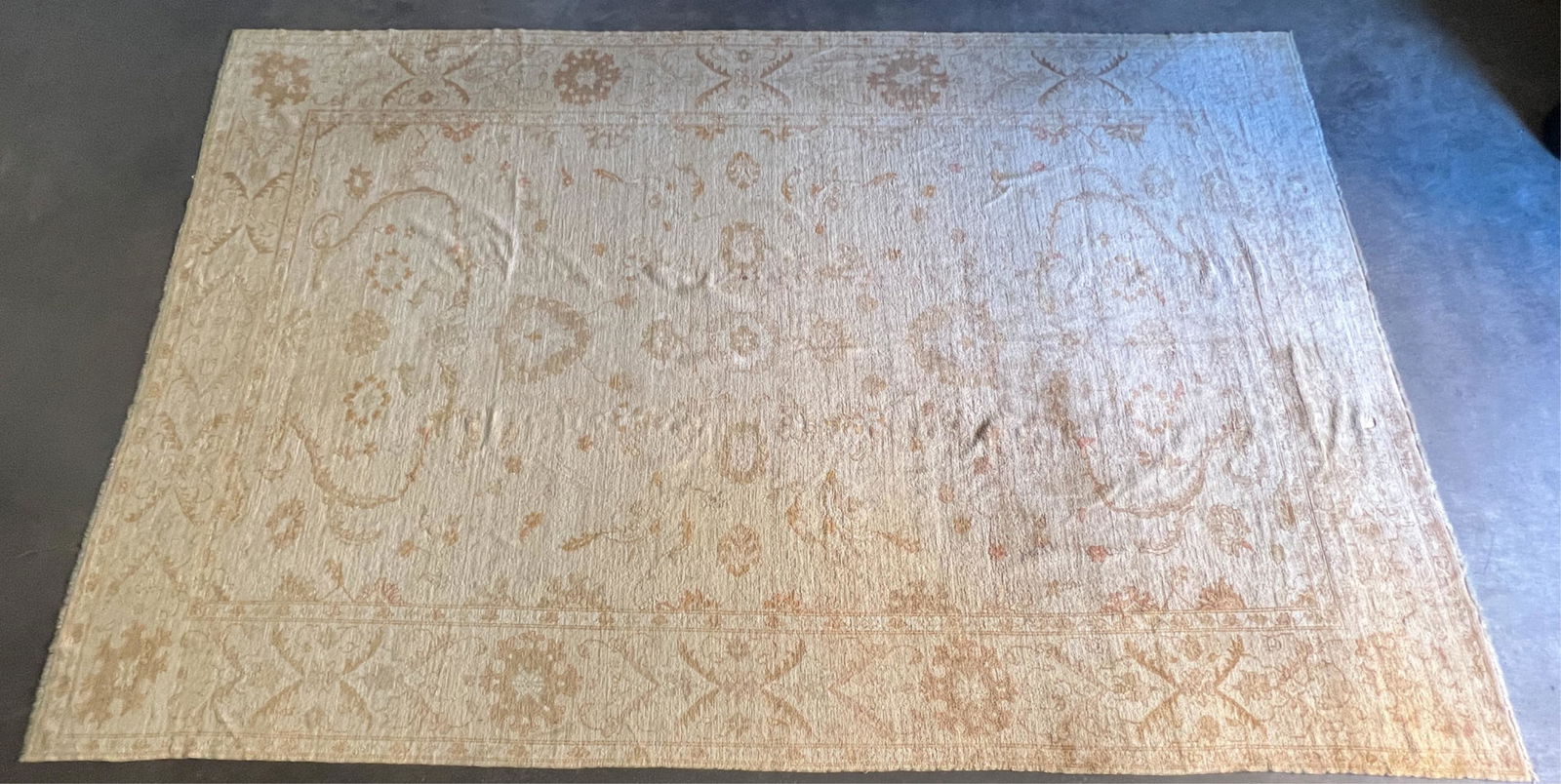 HAND-KNOTTED ROOM-SIZE WOOL & SILK RUG (1 of 11)