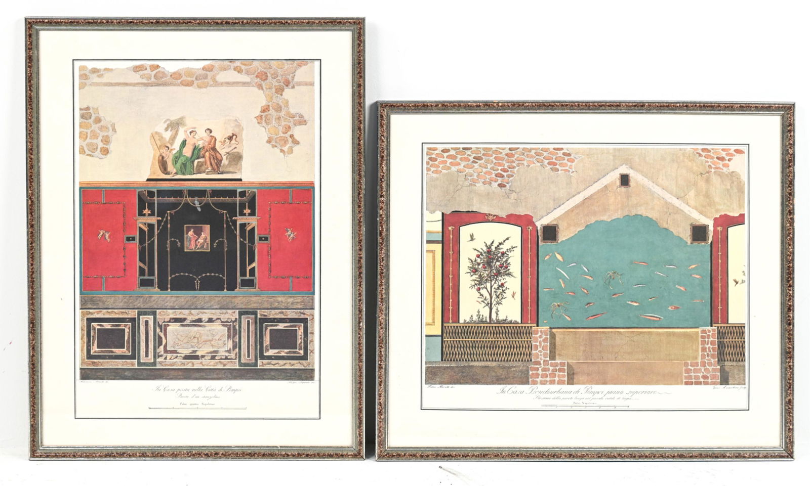 (2) LITHOGRAPH PRINTS AFTER ITALIAN ENGRAVINGS (1 of 12)