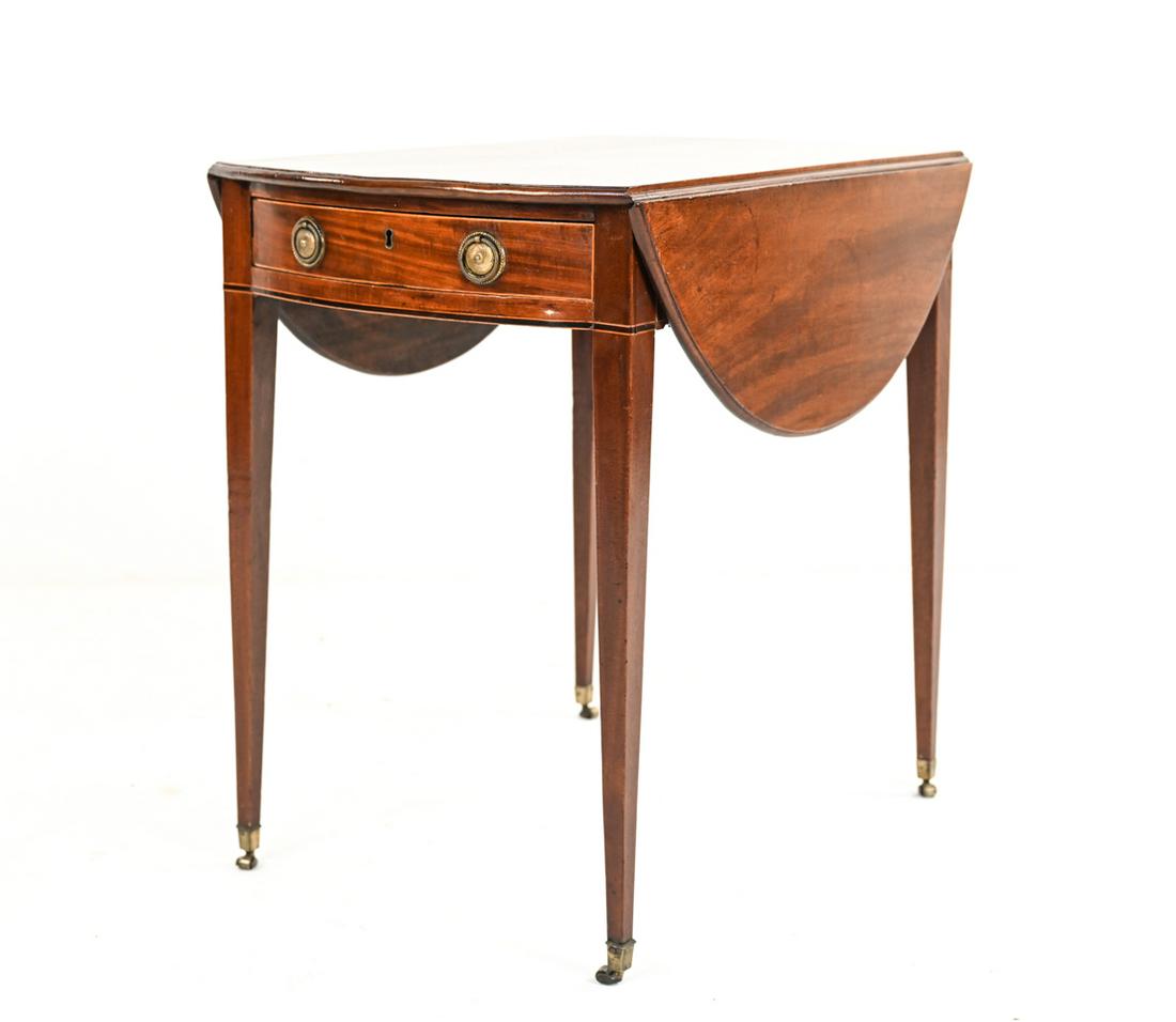 ANTIQUE MAHOGANY DROP LEAF SIDE TABLE (1 of 17)