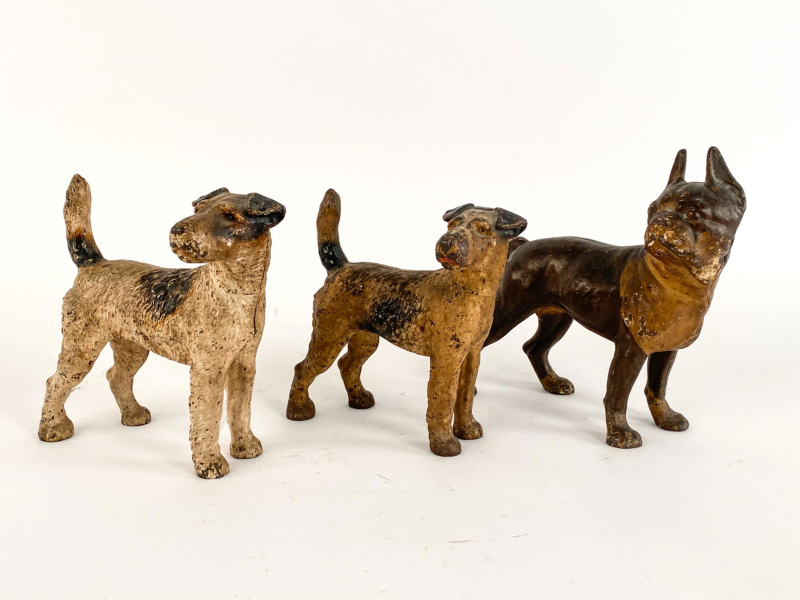 (3) CAST IRON DOG DOOR STOPS (1 of 17)