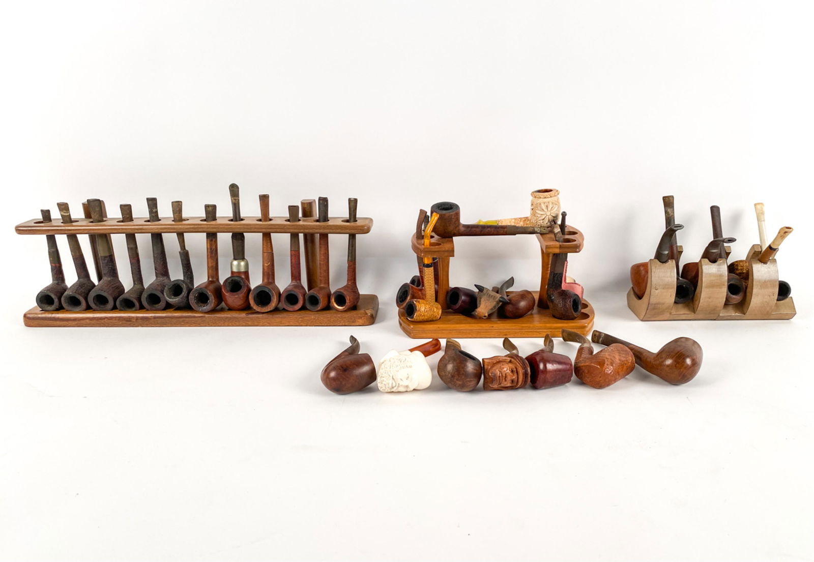 LARGE GROUPING OF PIPES WITH STANDS (1 of 11)