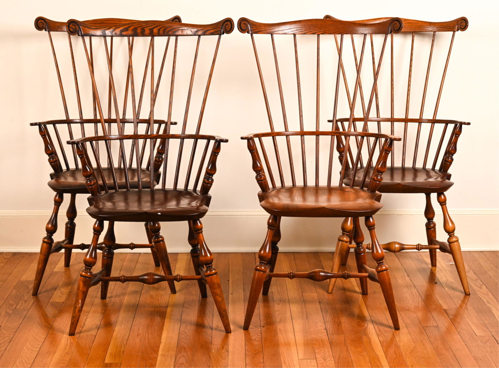 (4) WARREN CHAIR CO. WINDSOR CHAIRS (1 of 7)