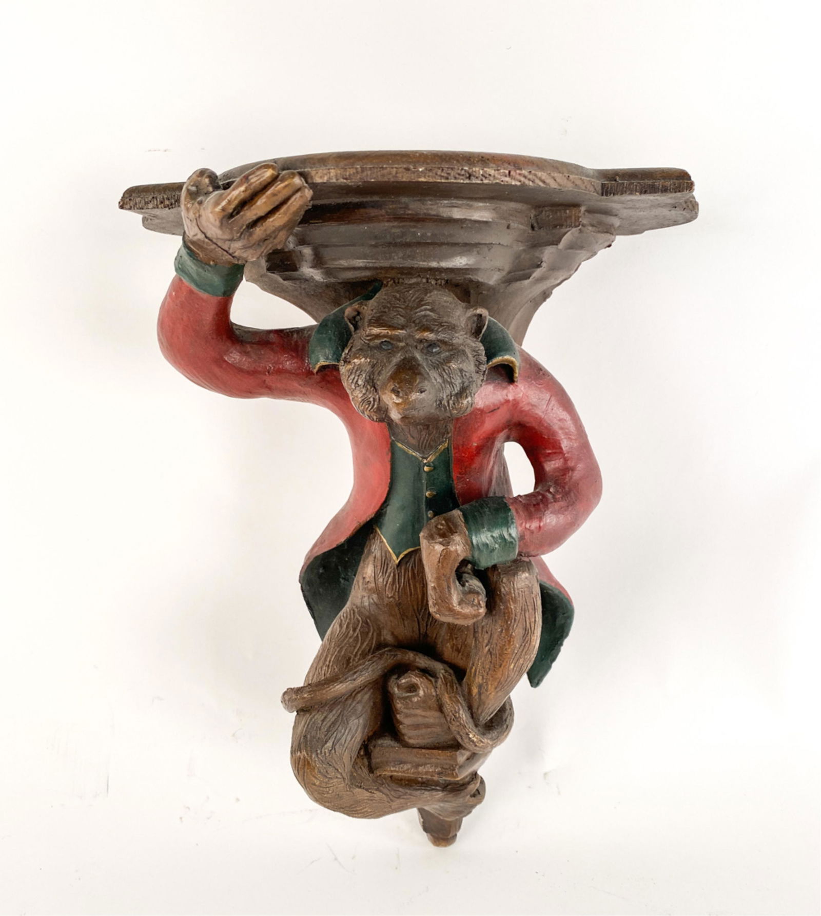 VINTAGE WALL BRACKET MONKEY SHELF (1 of 13)
