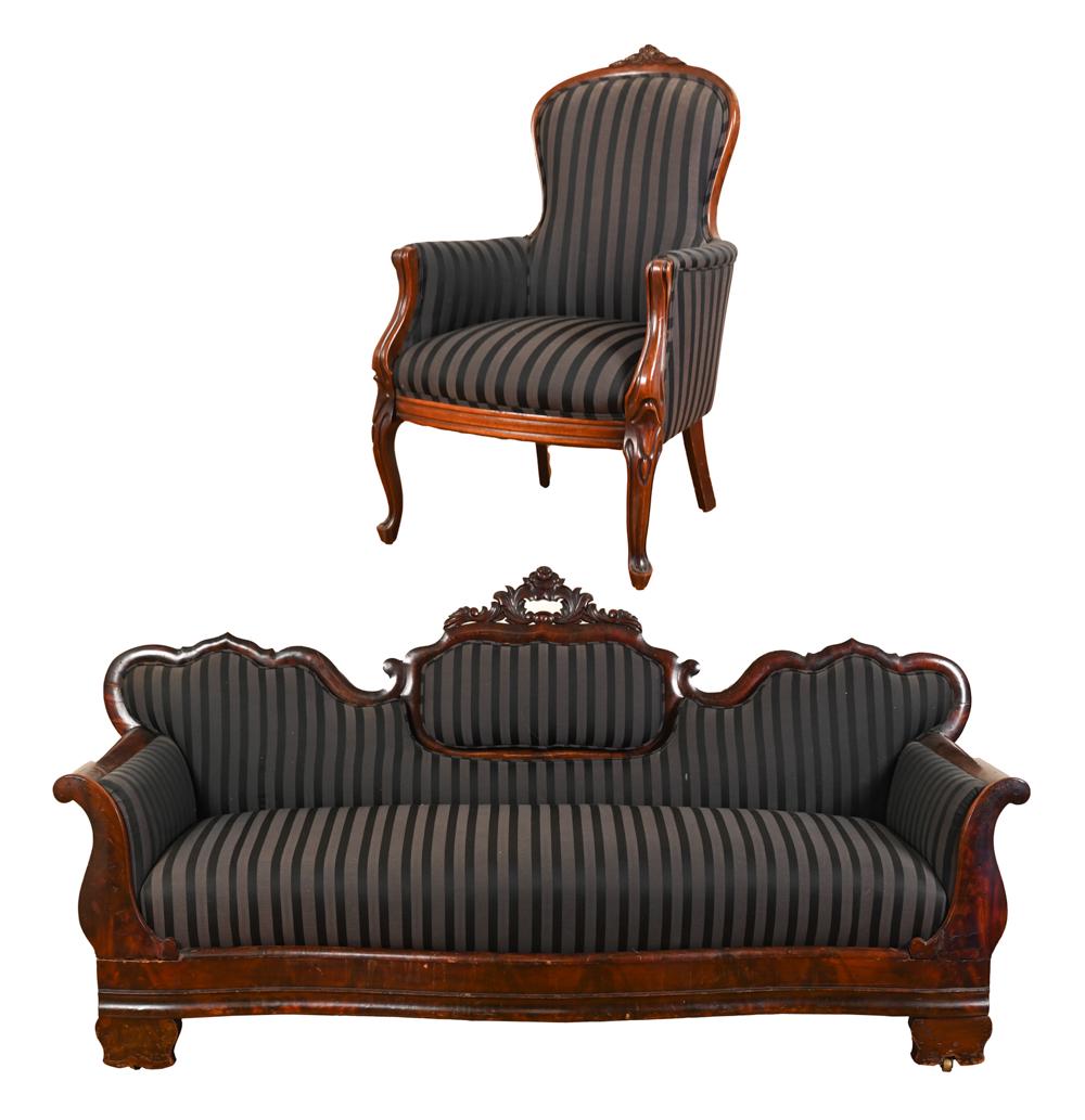 VICTORIAN-STYLE SOFA & ARMCHAIR (1 of 19)