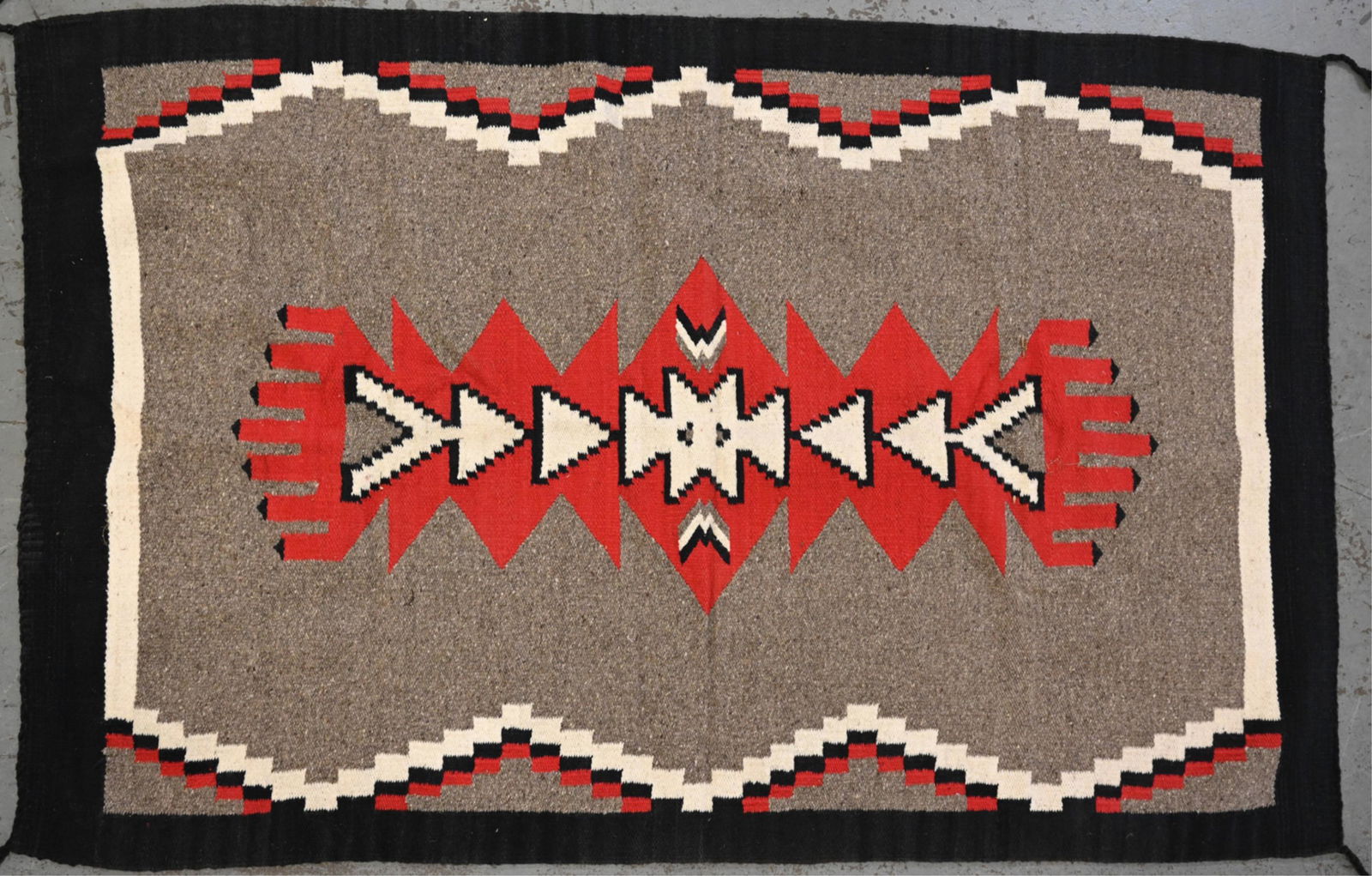 HAND-WOVEN NAVAJO STYLE RUG TEXTILE (1 of 10)