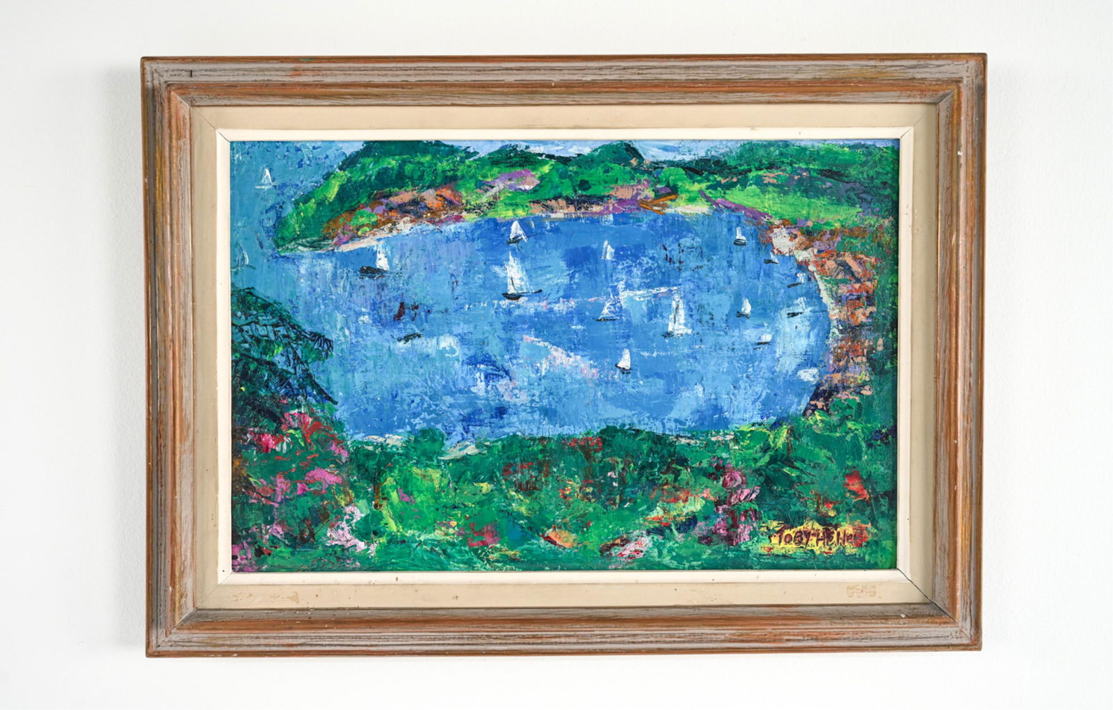 TOBY HELLER (1927-2017) O/C HARBOR LANDSCAPE (1 of 8)