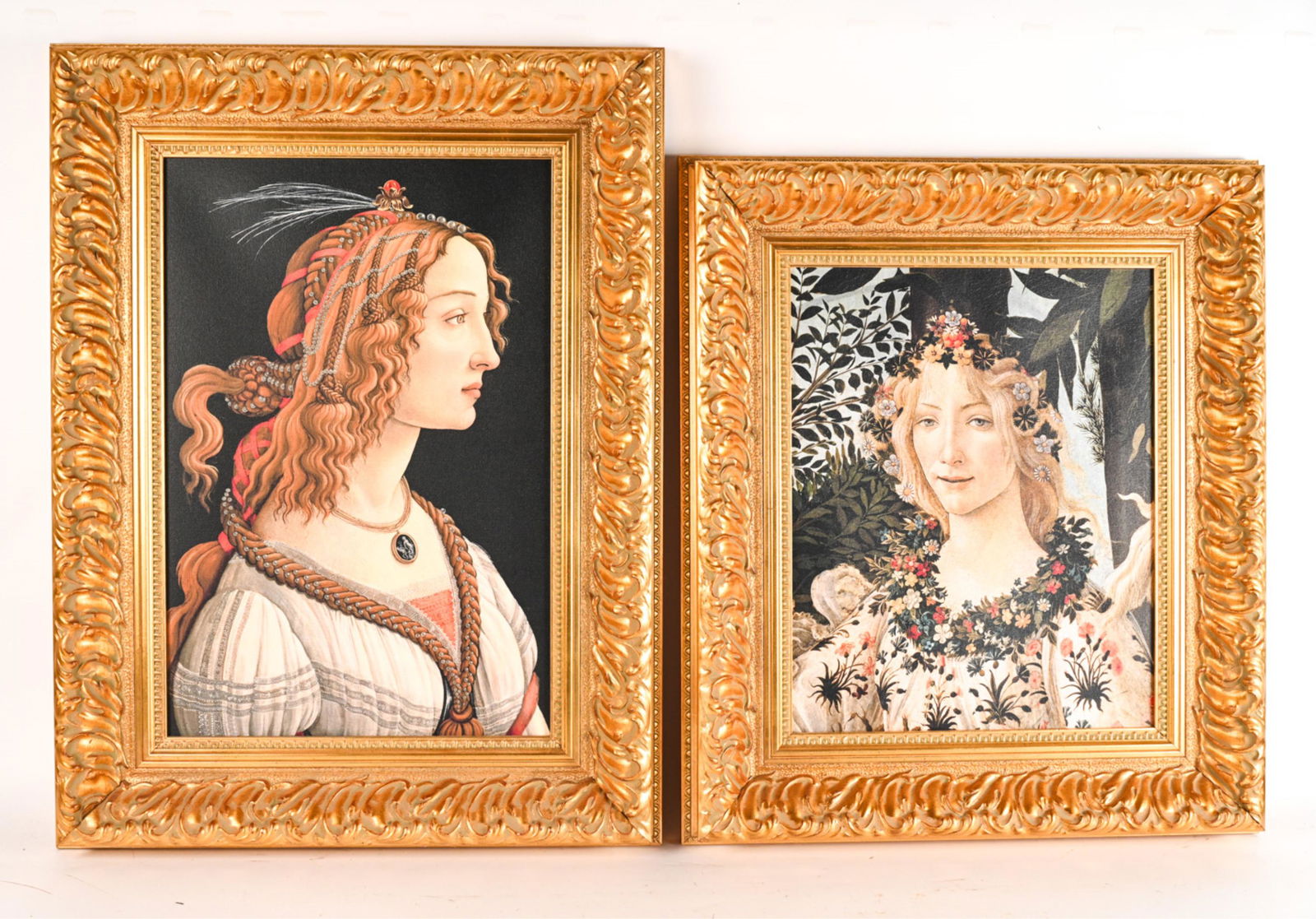 (2) DECORATIVE CANVAS PRINTS AFTER BOTICCELLI (1 of 14)