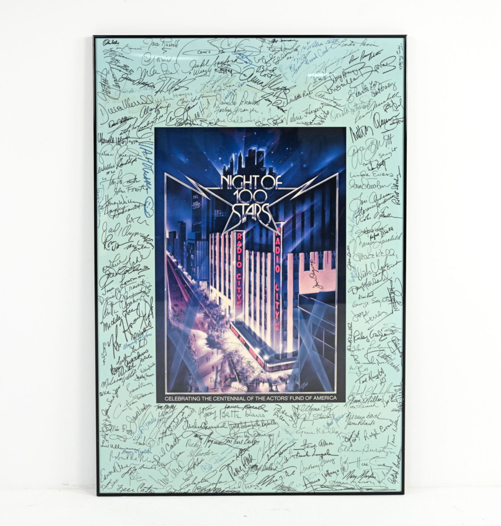 NIGHT OF 100 STARS FACSIMILE AUTOGRAPH POSTER (1 of 12)